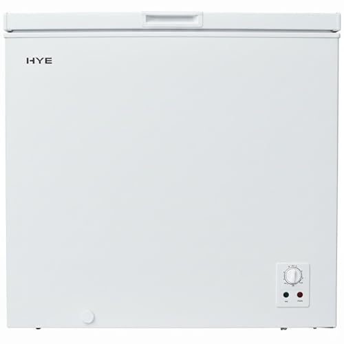 Chest Freezer - 205L Freezer, Quiet 42 dB Operation, Mechanical Temperature Control, Freestanding Design, White, Perfect For Kitchens, Garages & Utility Rooms - RF01CF205W24