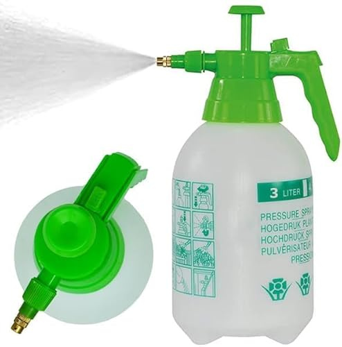 Spruzzatore Manuale Grande 3 LITRI Capacità, Universale e Portatile, a Pressione con Ugello Regolabile, Irrigazione e Cura Piante, Uso in Casa e in Giardino, Effetto Nebulizzatore