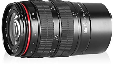Meike 85mm F/2.8 Manual Focus Aspherical Medium Telephoto Full Frame Prime Macro Lens with Portrait Capability for Panasonic/Olympus Mirrorless Camera with APS-C