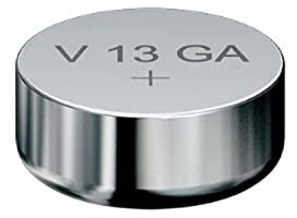 VARTA 12500113 - Batteria elettronica alcalina a bottone V13GA, 1,5 Volt, capacità 125 mAh