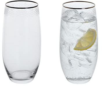 Dartington Crystal Gatsby Highball Pair