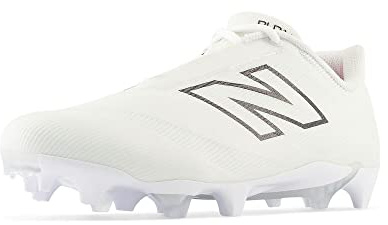 New Balance Women's BurnX4 Lacrosse Shoe, White/Black, 10 M