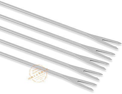 Fonduegabel mit Eichengriff, Obstgabel, Schokoladenfrucht-Fonduegabel, Küchenzubehör/854