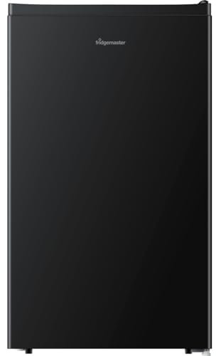 Fridgemaster MUR4894EB Compact 84cm Fridge with Ice Box - Black - E Rated