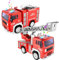TOYABI 2pcs Camion de Pompier, Enfant Jouet avec Lumières Sons, 1:20 Voiture Pompier Jouets avec éChelle Rotative De Sauvetage, Cadeau pour Enfants Garçons 3 4 5 6 Ans