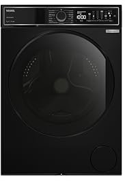 VESTEL WMI 99342 MB WIFI Waschmaschine Frontlader, 9 kg, 1400 U/min, Inverter-Motor, Dampf, WiFi, AquaStop+Switch, Mattschwarz