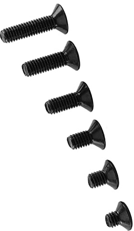 Ausla Tornillos y Tuercas Avellanados M3, Juego de Tornillos con Cabeza Hexagonal de Acero de Aleación de 300 Piezas con Arandelas Planas para Reparación de Bricolaje de Electrodomésticos de Oficina