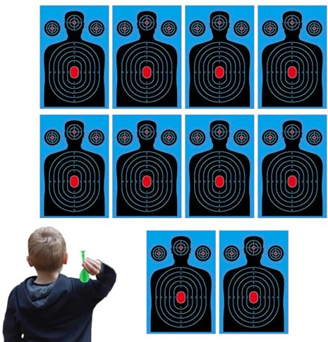 Blancos De Tiro,10 Piezas 46x30 cm Diana Reactiva de Salpicadura | Papel para Práctica de Disparos | para Niños Adultos Exterior Patio Competición Práctica Entrenamiento Diario Actividad Equipo Recrea
