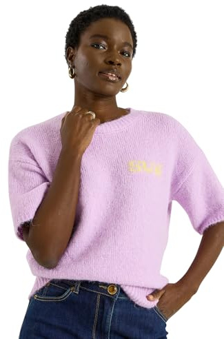 Grain de Malice Pull Manches Courtes imprimé Femme