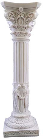 Muses Goddesses Colonna Piedistallo Colonna Greco Colonna Scultura In Marmo Statua 67,8 cm