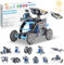 Solar Roboter Spielzeug für Kinder, 12-in-1 Solar Robot Kit DIY Bauspielzeug Experimente Spielzeug Bausatz, MINT-Fächer, Junge ab 8 9 10 11 12 13 Jahren (Blau)
