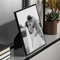 pf+a REAL GLASS 6x4 Black Metal Picture Frame - Black Metal Thin Frame For 6x4inch Photo - 6x4 Photo Frame