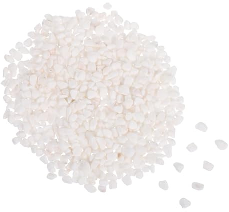Toyvian Piedras Naturales para y Plantas de Interior Guijarros Decorativos Blancos para Paisajismo y Terrarios Resistente Decoloración