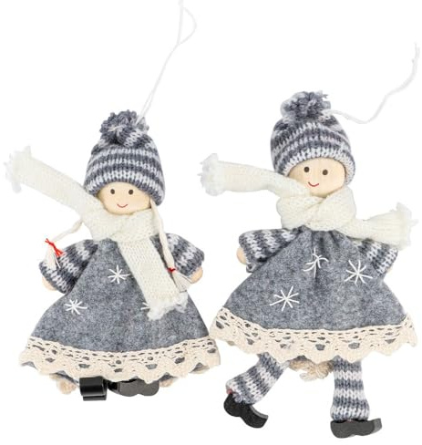 Ideen mit Herz Figurine décorative | Noël | Hiver | Figurines en bois | Poupées en bois | Décoration de Noël | Décoration d'arbre | Pendentif | Tabouret de bord | Poupées d'hiver (Ida & Piet)
