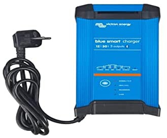 Victron Energy Blue Smart Batterie Ladegerät 12-Volt 30 Ampere 230V - Autobatterie Ladegerät - Batterieerhaltungsgerät und Desulfator - IP22 Geschützt - Bluetooth - 3 Ausgänge - CEE 7/7