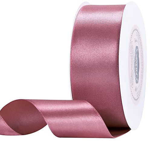 VATIN 25 Meter Satinband Altrosa 40MM Schleifenband Band geschenkband Dekoband satinband