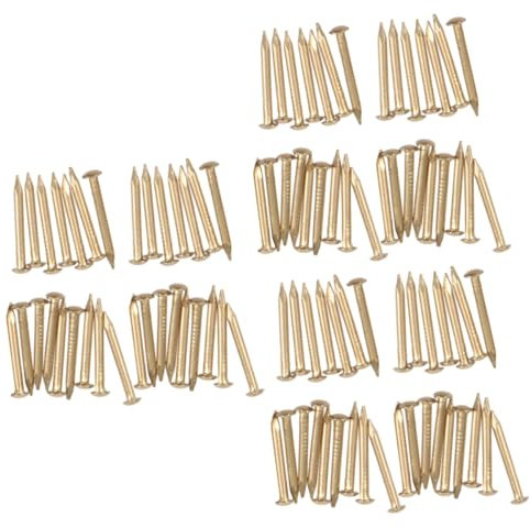 PartyKindom Rundkopfnägel 300 Stk kupfernägel Maniküre Kupfer Nagel Messing kleiner Kupfernagel schmücken Wohnkultur