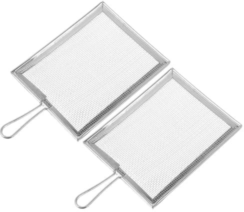 EXCEART Filtro A Rete di Forma Quadrata Setaccio in Metallo Quadrato per Setaccio Riutilizzabile Strumento per L'Arte della Ceramica