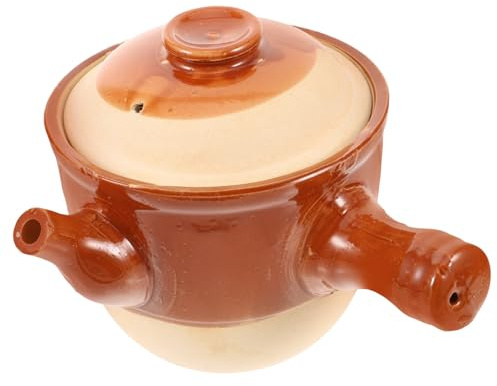 PRETYZOOM Olla De Medicina Tradicional China Olla Tradicional Tazones De Sopa De Ceb Francesa Utensilios De Cocina Esmaltados De Estofado De Medicina China Tazón Cazuela Coreana