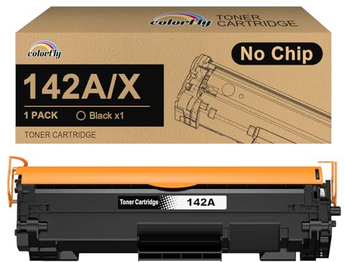colorfly 142A Schwarz W1420A 142X W1420X Toner [Kein Chip mit speziellen Werkzeugen] Kompatibel für HP LaserJet M110 M110w M110we M140 M140w M140we Drucker (1er-Schwarz)