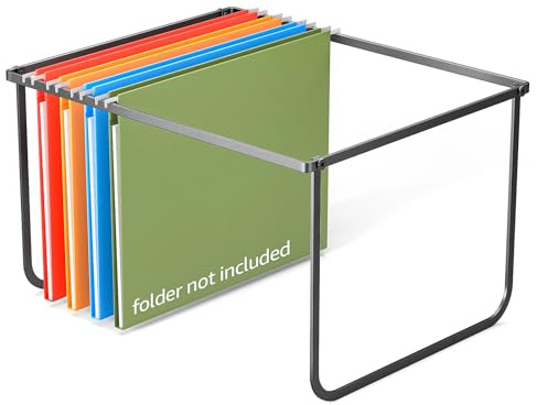 Fun storage Hängeregistische und Briefform, Schreibtisch-Organizer, Hängeregistraturrahmen, Hängeregistraturhalter, Metallregal für Aktenschrank, Aktenschublade, 38,9 cm L 32,4 cm B 9,4 H