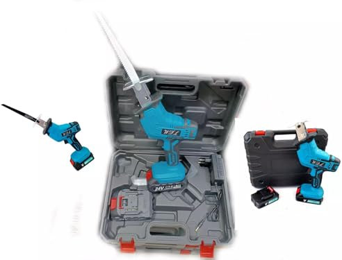 Sega Seghetto A Gattuccio Batteria Motosega Elettrosega 2 Batterie 24v