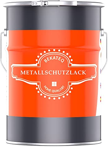 BEKATEQ Metallschutzlack 4in1 Metallfarbe 2,5L Enzianblau I Grundierung + Rostschutzfarbe + Zwischenanstrich + Deckanstrich I Metalllack für Dach, Fenster, Türen, Zaun LS-570