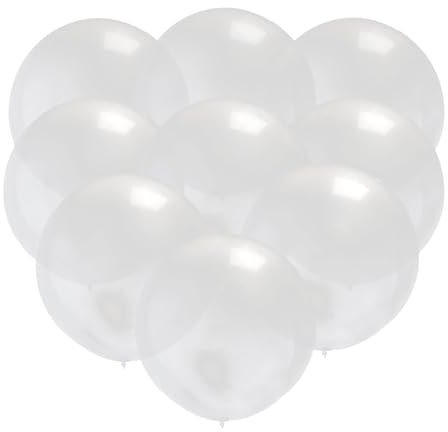 GuassLee 30 Pack 18 Inch Latex Giant Balloons, Thick Clear Balloons for Birthdays, Wedding, Party, Baby Shower, Festival Decorations