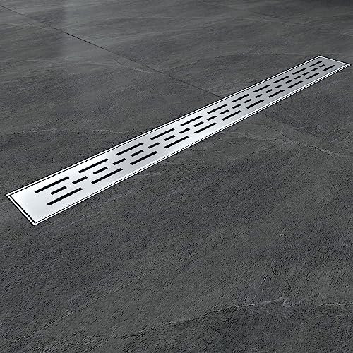 DUCHA CASA Canaleta de ducha de acero inoxidable plata 70cm