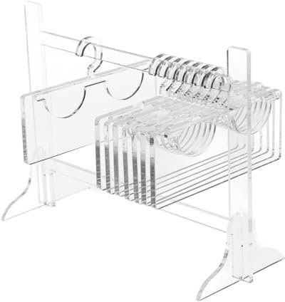 BESTYASH Transparenter Acryl-wimpernaufbewahrungshalter, Gepfropfte Wimpernhalter, Wiederverwendbare Aufhängerform Zum Einfachen Aufhängen Des Wimpernaufbewahrungsorganisators