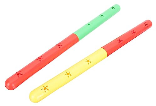KITANDOVE 2 Stück Bunte Staffelstäbe Gymnastik-staffelstäbe Kinder-rennstäbe Für Indoor Und Outdoor Nutzung