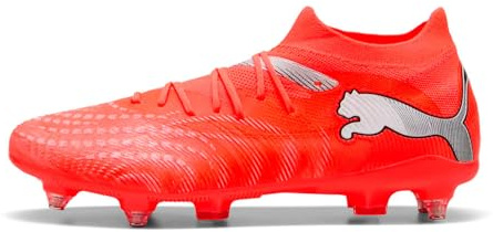 PUMA Unisex Future 9 Match Mxsg Scarpe da Calcio Glowing Red White Black Silver, 41 EU, Glowing Red Puma White Puma Black Puma, Silver, 41 EU