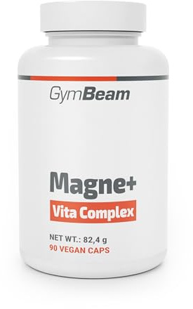GymBeam Magne+ Vita Complex - Magnesio e Vitamine del Gruppo B per Riduzione di Stanchezza e Affaticamento, Supporto a Muscoli e Sistema Nervoso, Capsule Vegane, Senza Glutine e Lattosio, 90 cps