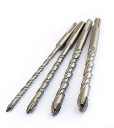 Broca de porcelana recubierta de carburo para vástago SDS PLUS, diseñada para perforar cerámica, piedra, madera y plástico (8 × 160 mm)