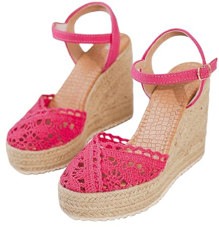 Women's Straw Sandals – Women's Summer Chic Wedge Sandals Comfortable Espadrille Closed Toe Sandalette Ankle Strap Casual Walking Shoes Espadrilles Breathable Sandalette