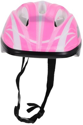 Mikinona Casque de Vélo Portable pour Garçon et Filles, Design Rose en Plastique Léger et Respirant, Randonnée Roller en Plein Air