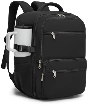 KONO Sac a Dos Voyage Cabine Avion 40x30x20 24L, Bagage à Main Femme Homme Sous Siege, Sac à Dos pour Ordinateur Portable 15.6 Pouces pour Scolaires Loisirs Travail