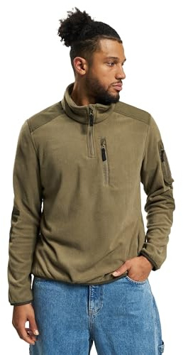 Brandit Fleece Troyer Ripstop, Color: Olive, Size: S