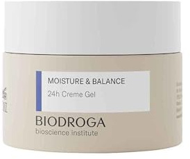 Biodroga Gesichtspflege 24h Creme Gel 50 ml – Feuchtigkeitscreme Moisture Pflege Gesichtscreme Ölfrei