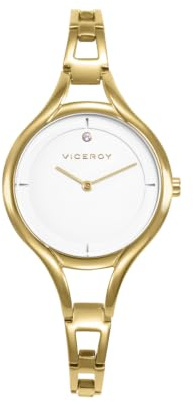 Viceroy Reloj Mujer Analógico de Acero Ligero - 30 mm - Movimiento de Cuarzo - Brazalete Fino - 42448