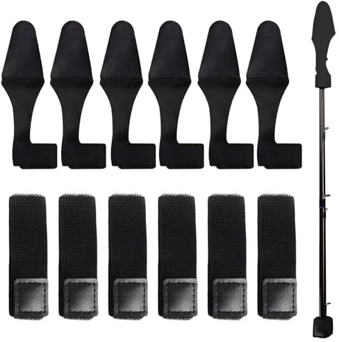 Angelruten Gurte 6 Set Angelruten Spitzenschutz, Rutenbänder Angel, Rutenbänder Neopren, Angelruten Bänder Klett, Rutenbänder Angel, Elastische Rutenbänder,Für Binden Von Angelruten Und Casting Schutz