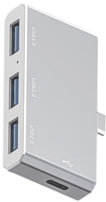 Hub de Ordenador portátil por estación de Acoplamiento, Adaptador de conexión múltiple Duradero | Extensión de Monitor con conectividad rápida, estación de Acoplamiento versátil