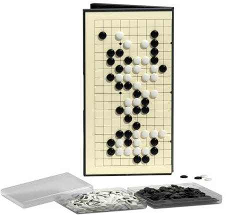 Gatmove Set Go, 29 cm, Gioco da Tavolo 19x19, pietre Magnetico con tavola pieghevole, specifiche da viaggio portatile