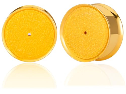 Vankula öra tunnel enkel flared flesh plugs gör-det-själv örhängen 1 par rostfritt stål för män kvinnor öronpiercing töjning smycken 8 mm till 16 mm, 10mm(00G), Metall