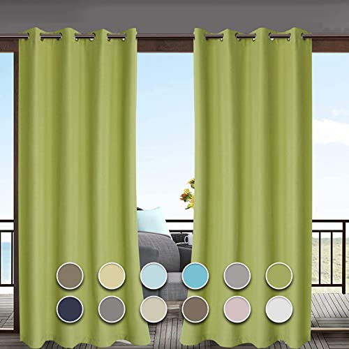 Rideau de terrasse imperméable pour extérieur, 200 x 240 cm, isolation thermique, brise-vue, panneau unique pour porche, cour, porte coulissante, rideaux pare-soleil