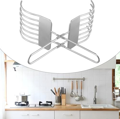 WIIYENA Pinza per tagliare pane e arrosto in acciaio inox, per affettare senza sforzo, sicuro supporto per alimenti con design tedesco, lavabile in lavastoviglie, 28 cm