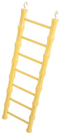 ERINGOGO Giocattolo Scala per Uccelli e Criceti in Plastica Resistente 8,5x29,5 Cm, Supporto Arrampicata Pappagalli e Piccoli Animali, Accessorio Stimolante per Gabbie e Addestramento