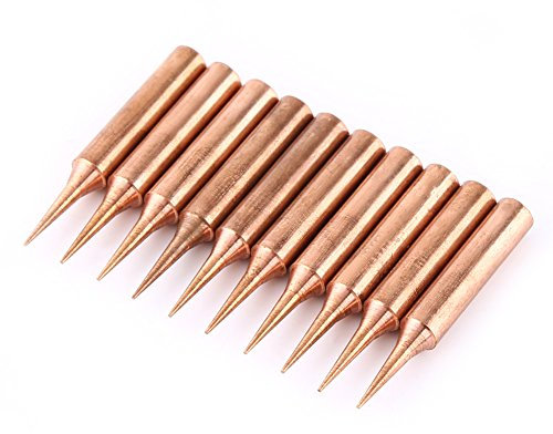 10 pcs 900M-T-I Pointe de Fer à Souder en Cuivre Rouge Forme I pour Station de Soudage