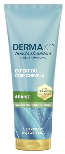 Head & Shoulders DermaXPro by Apaise Après-Shampoing Léger 220ml Extrait d’Aloe Vera et Complexe de Céramides, Hydrate Les Cheveux et Apaise Le Cuir Chevelu Sec et Qui Démange, Antipelliculaire