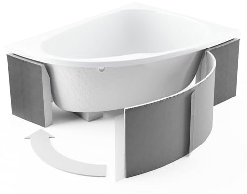 ECOLAM® universeller Wannenträger aus Styropor für Eckbadewanne Träger Styroporträger direkt zum Verfliesen 1.083 stabil